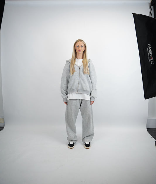 Everyday Grey Zip-Up