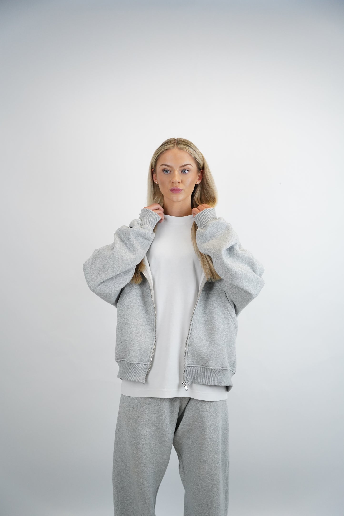 Everyday Grey Zip-Up