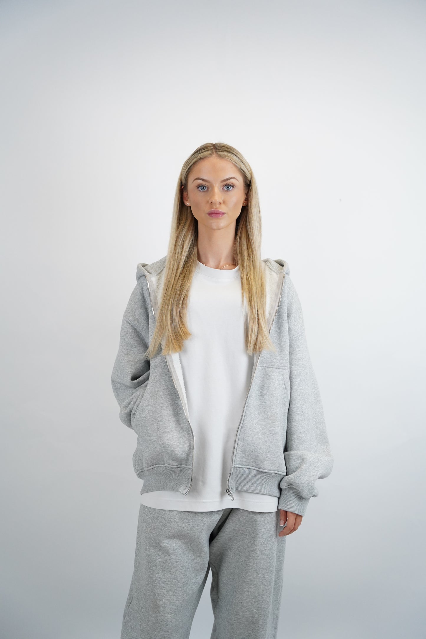 Everyday Grey Zip-Up