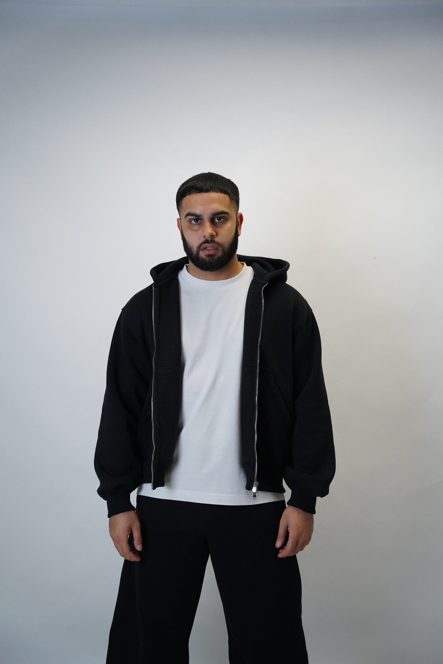 Everyday Jet Black Zip-Up